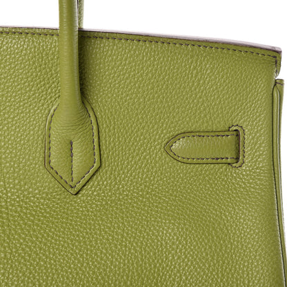 Hermes Togo Birkin 35 Vert Anis 9 of 53