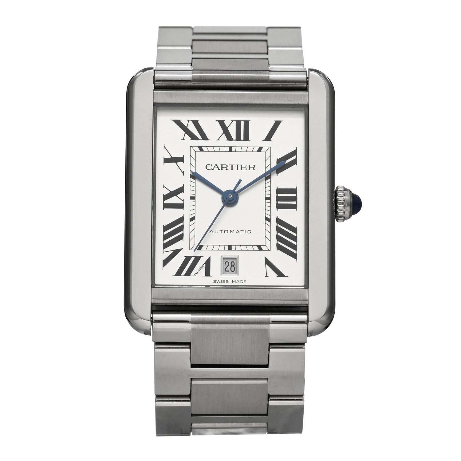Cartier Stainless Steel 31mm Tank Solo Automatic Watch 1 of 5