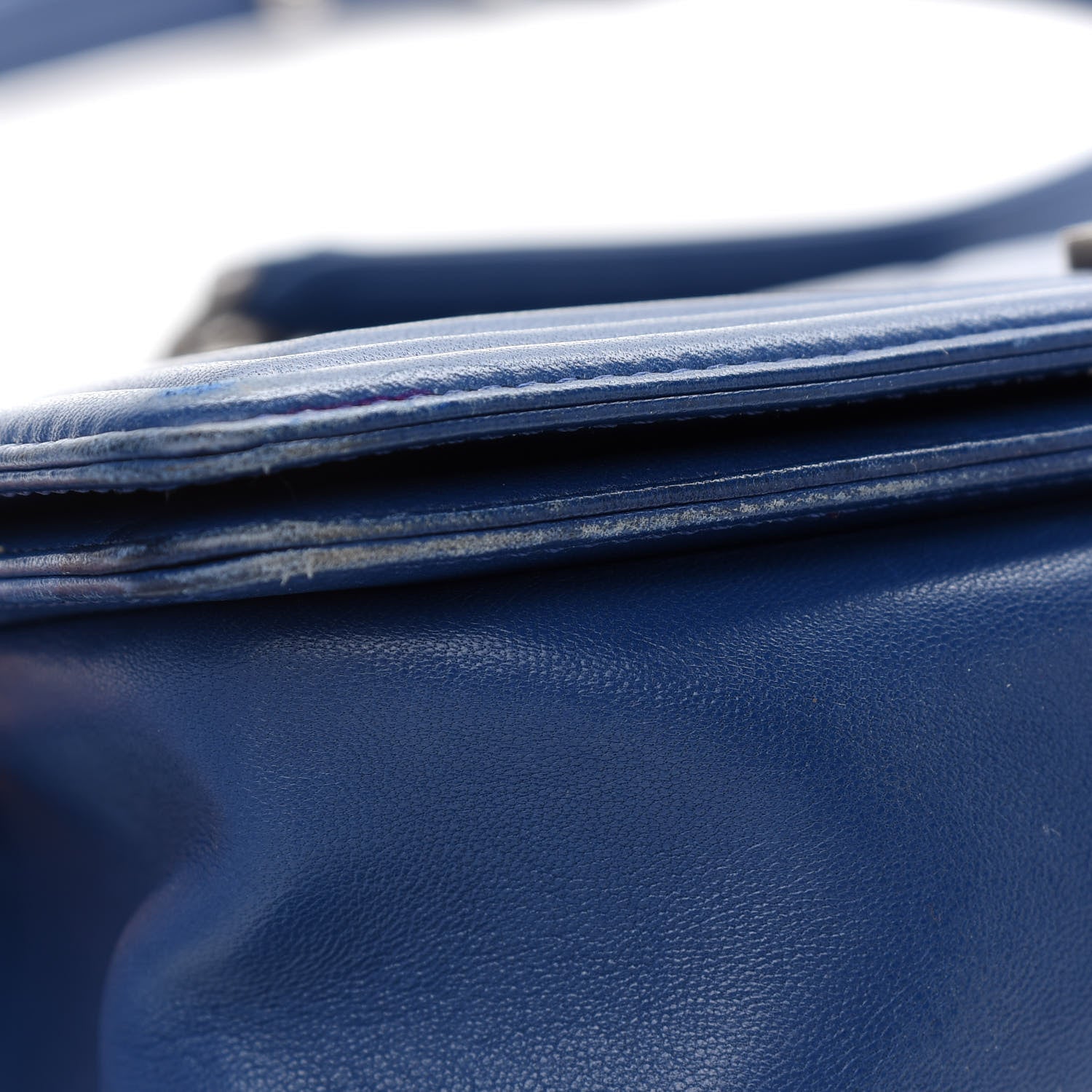 Chanel Lambskin Quilted Medium Boy Flap Blue 10 of 13
