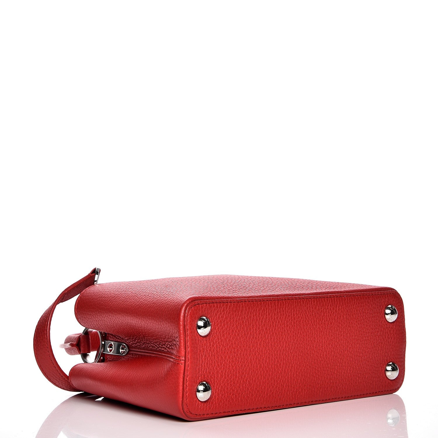 Louis Vuitton Taurillon Capucines BB Rubis 5 of 9