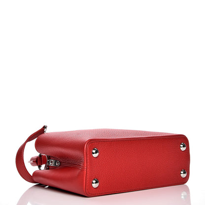 Louis Vuitton Taurillon Capucines BB Rubis 5 of 9