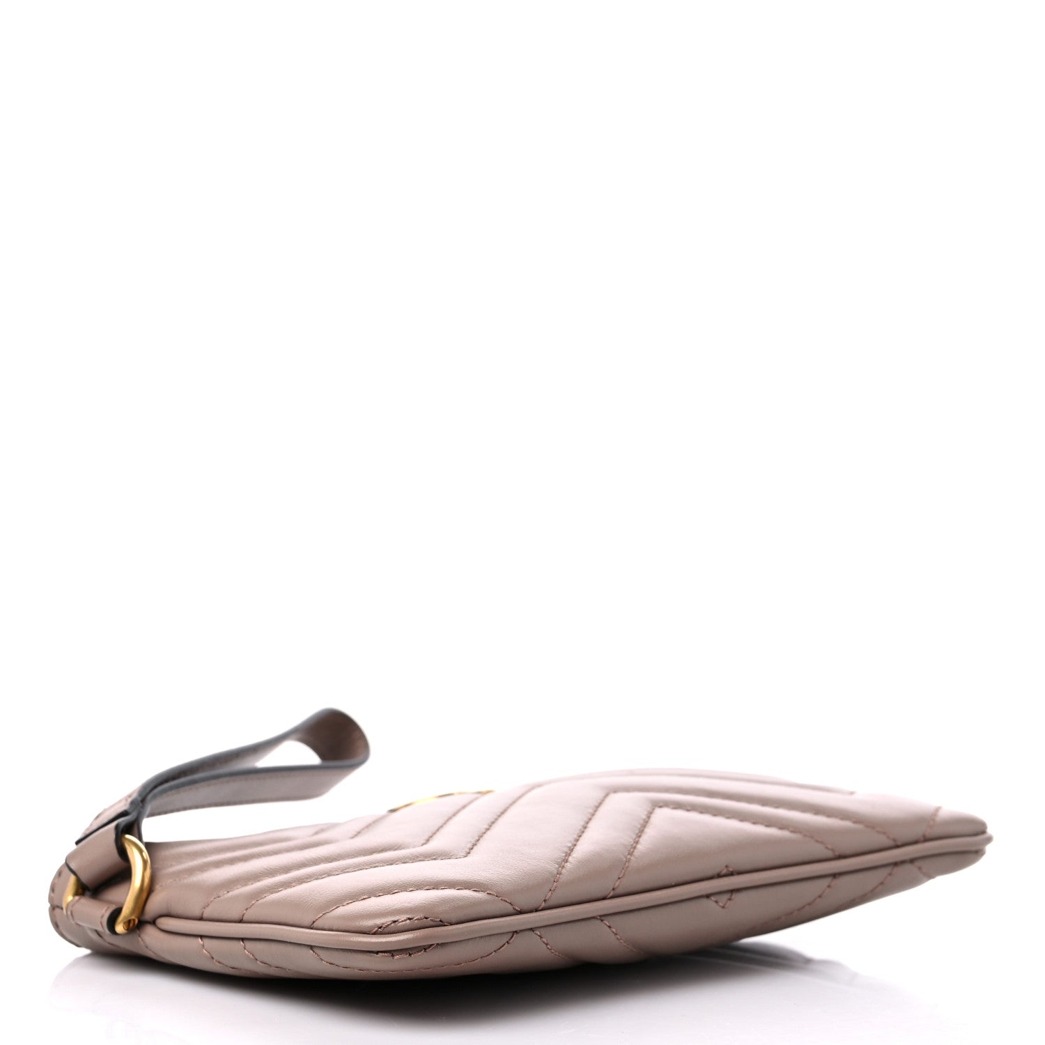 Gucci Calfskin Matelasse GG Marmont Wrist Wallet Porcelain Rose 4 of 10