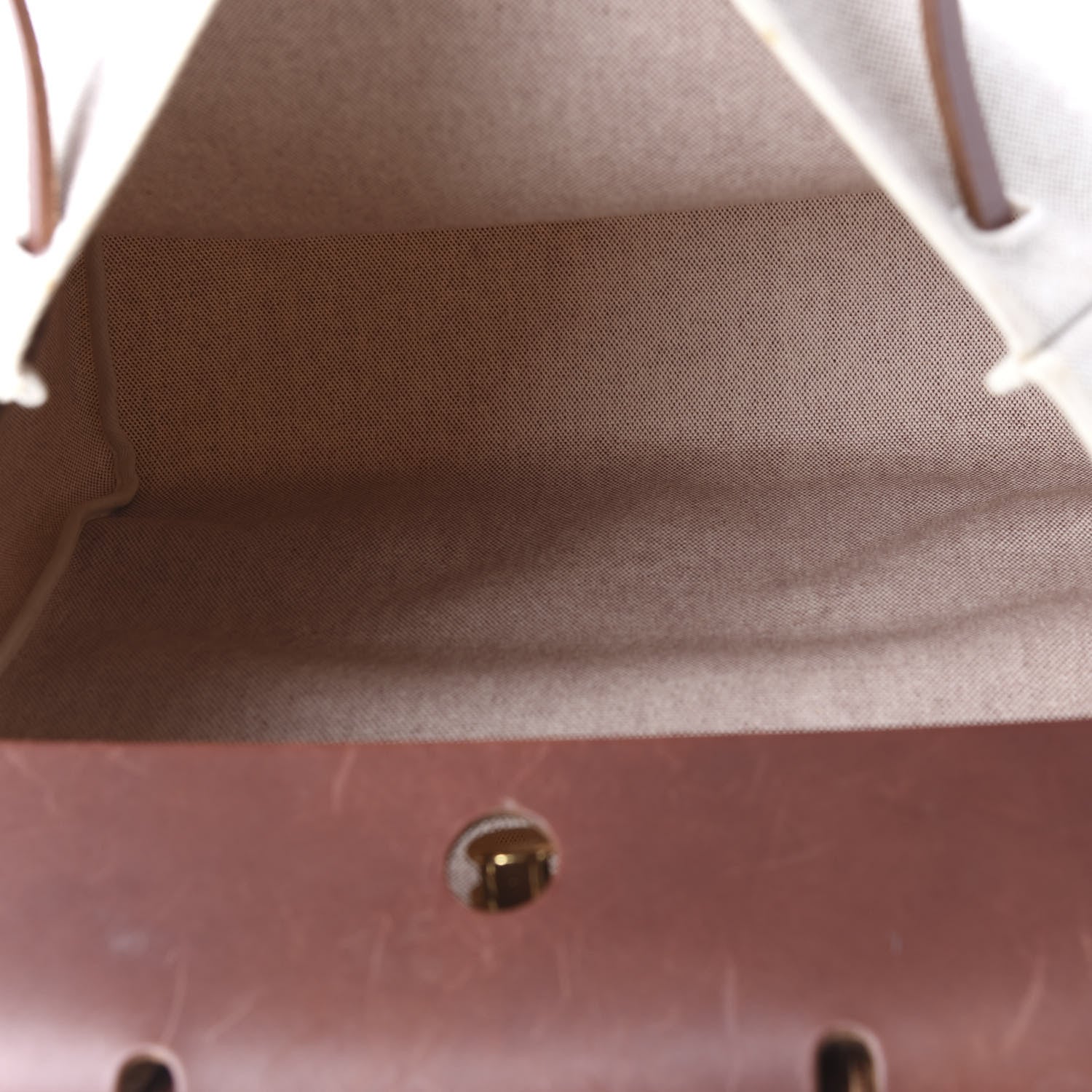 Hermes Toile Vache Calfskin Herbag 39 MM Natural 4 of 9