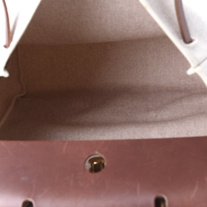 Hermes Toile Vache Calfskin Herbag 39 MM Natural 4 of 9