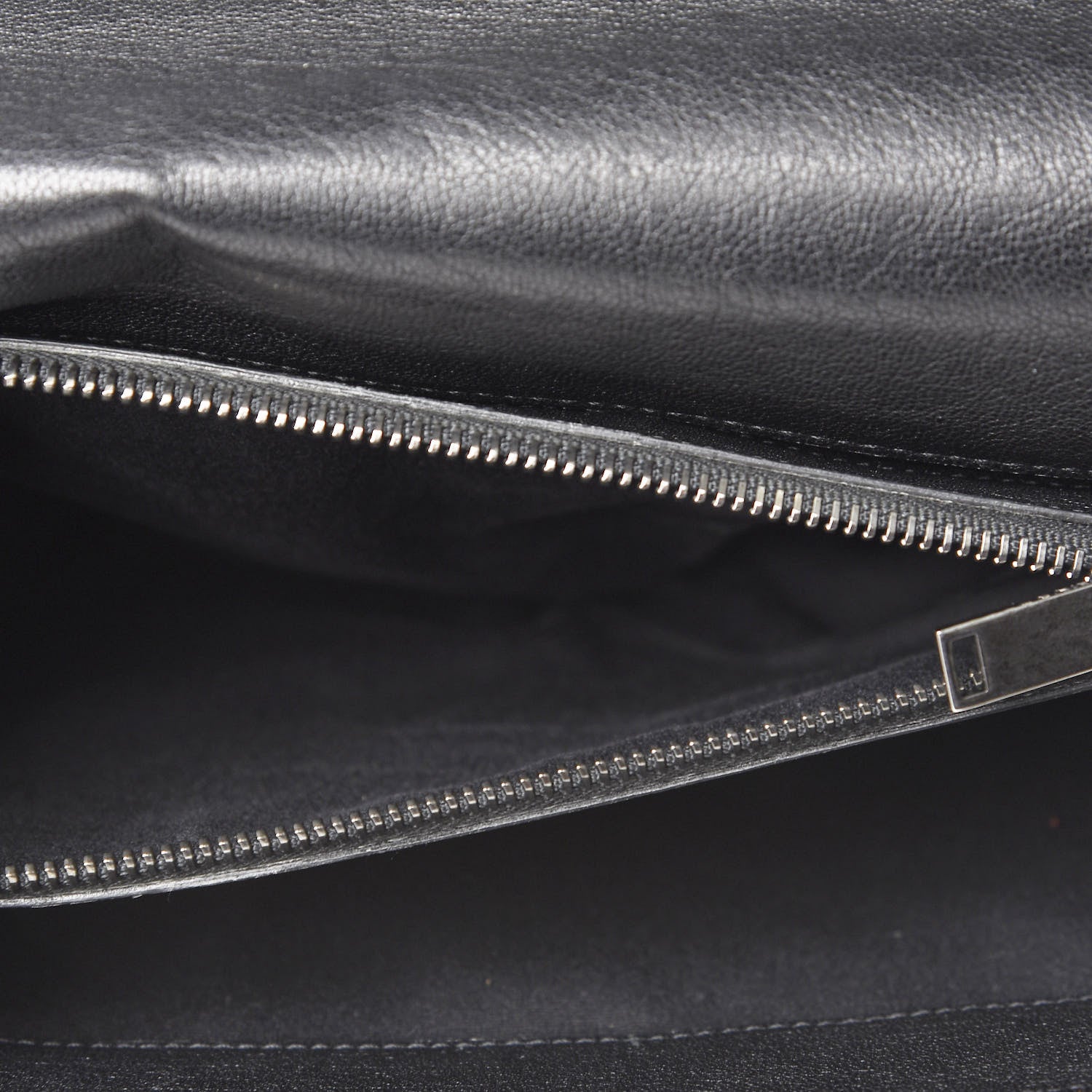 Saint Laurent Sheepskin Matelasse Chevron Monogram Large College Satchel Black 5 of 11
