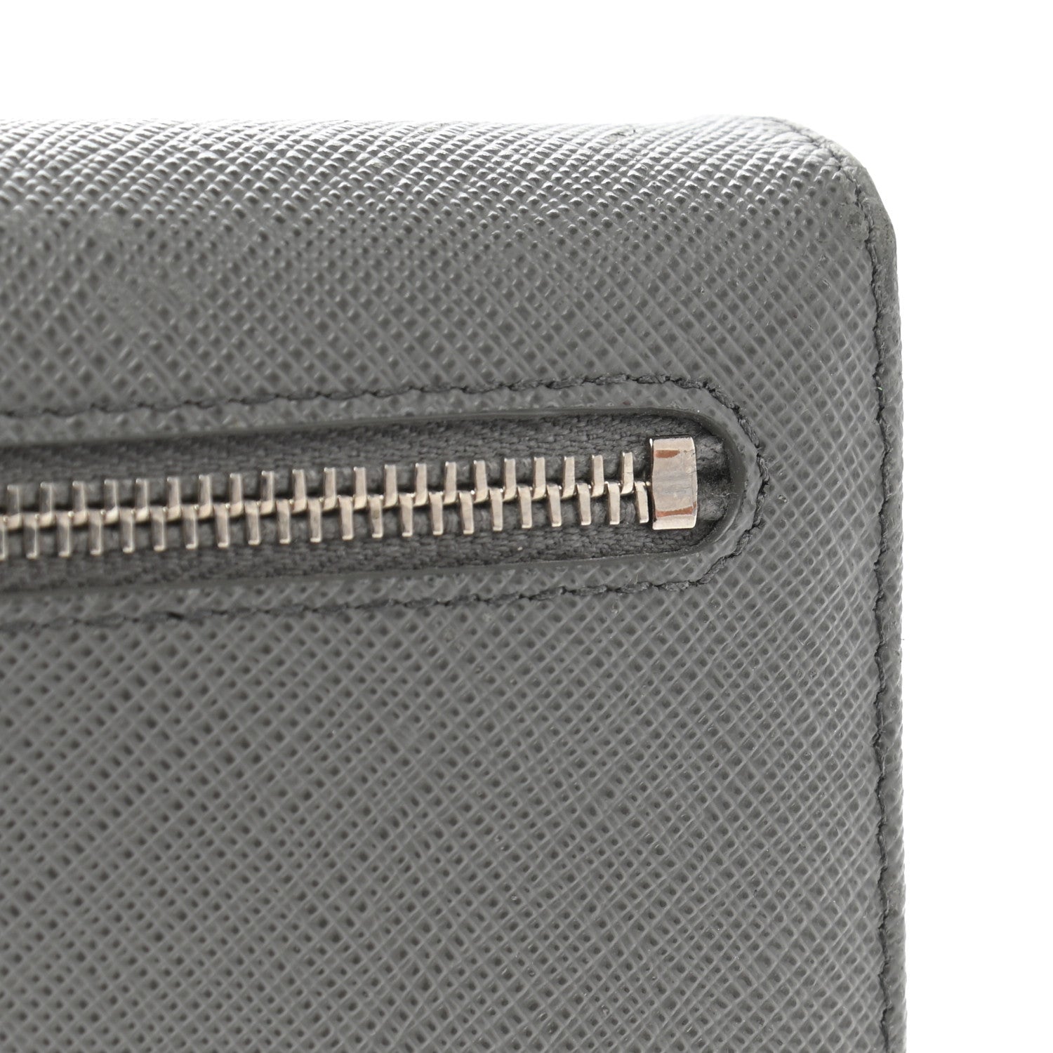 Prada Saffiano Metal Continental Flap Wallet Marmo 10 of 10