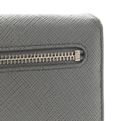 Prada Saffiano Metal Continental Flap Wallet Marmo 10 of 10