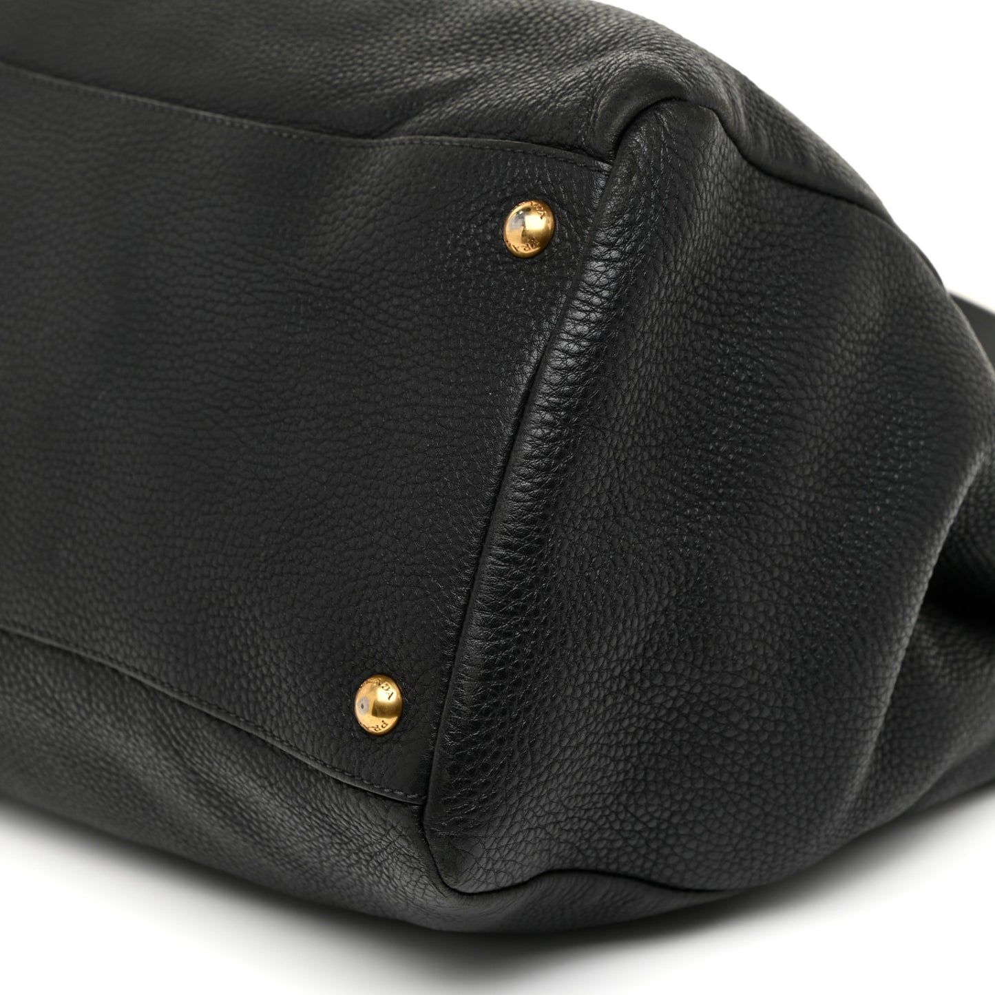 Vitello Daino Shopping Satchel Black