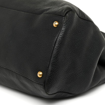 Prada Vitello Daino Shopping Satchel Black 9 of 18