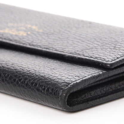 Gucci Dollar Calfskin Swing Continental Wallet Black 9 of 9