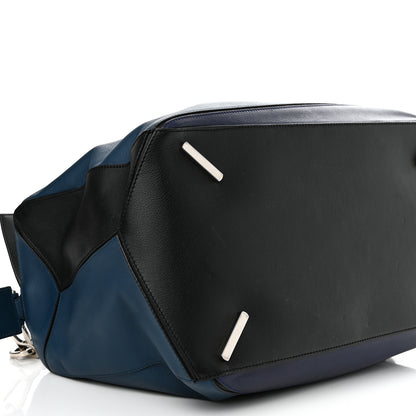 Loewe Calfskin XL Puzzle Bag Blue Black 10 of 11