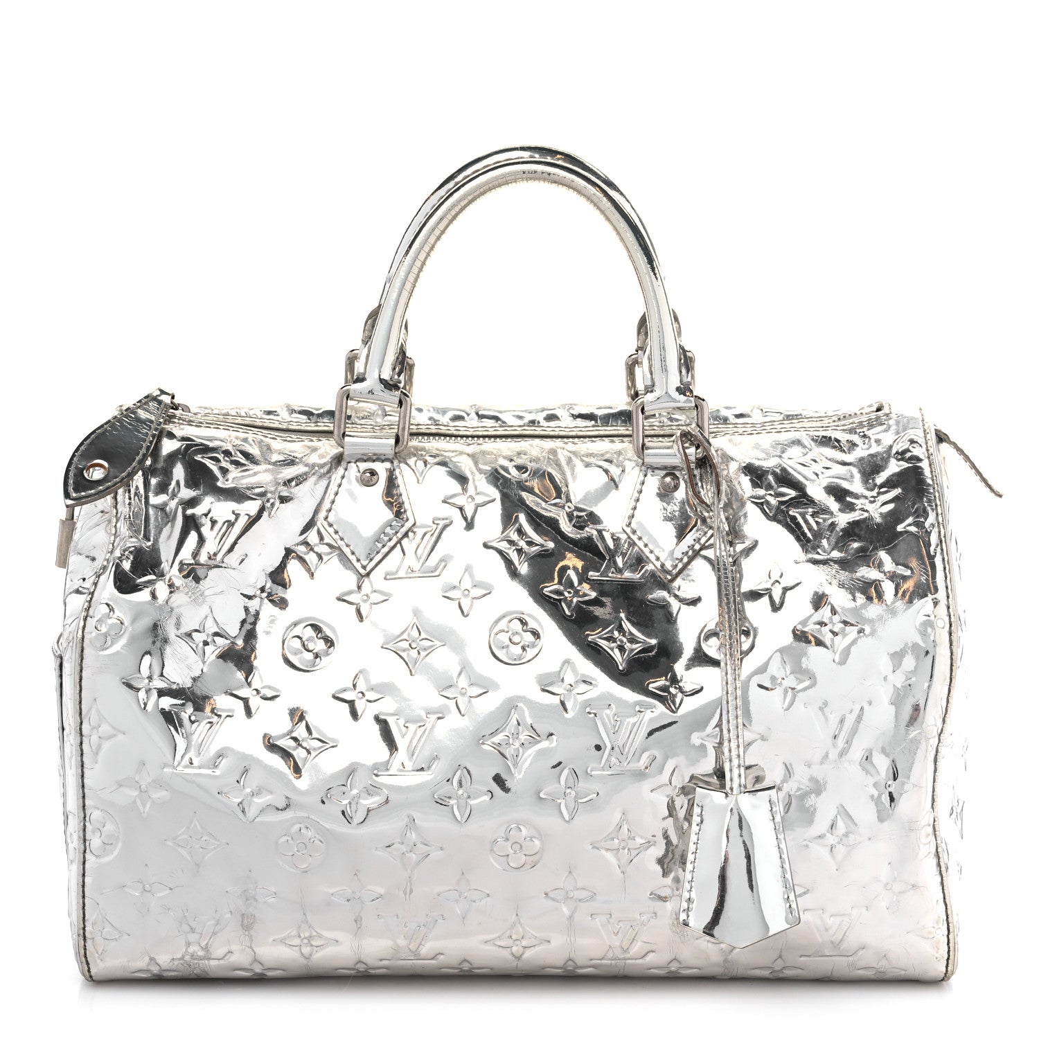 Louis Vuitton Monogram Miroir Speedy 30 Silver 1 of 22