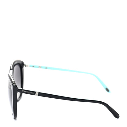 Tiffany Acetate Metal Cat Eye Sunglasses TF4134 Black Blue 4 of 7