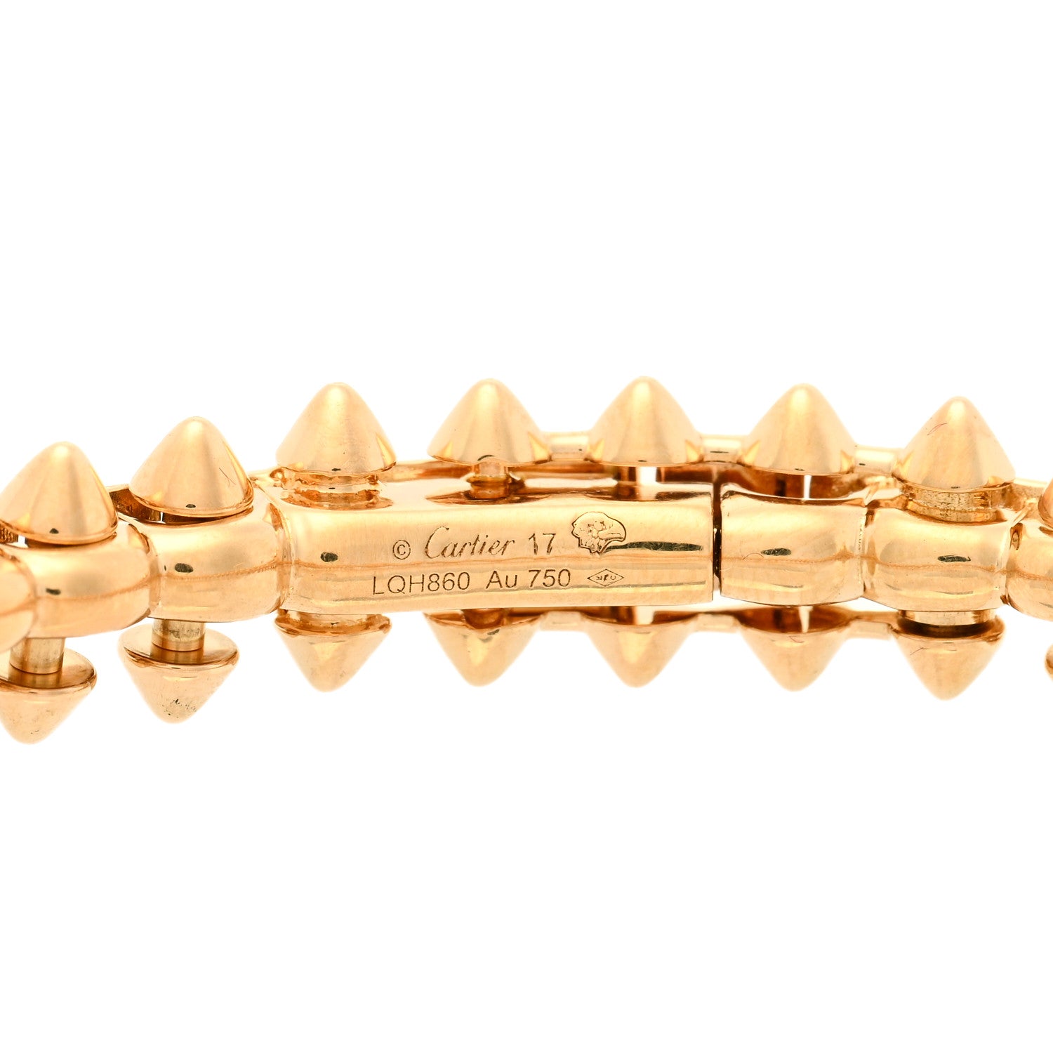 Cartier 18K Pink Gold Medium Clash De Cartier Bracelet 17 4 of 4