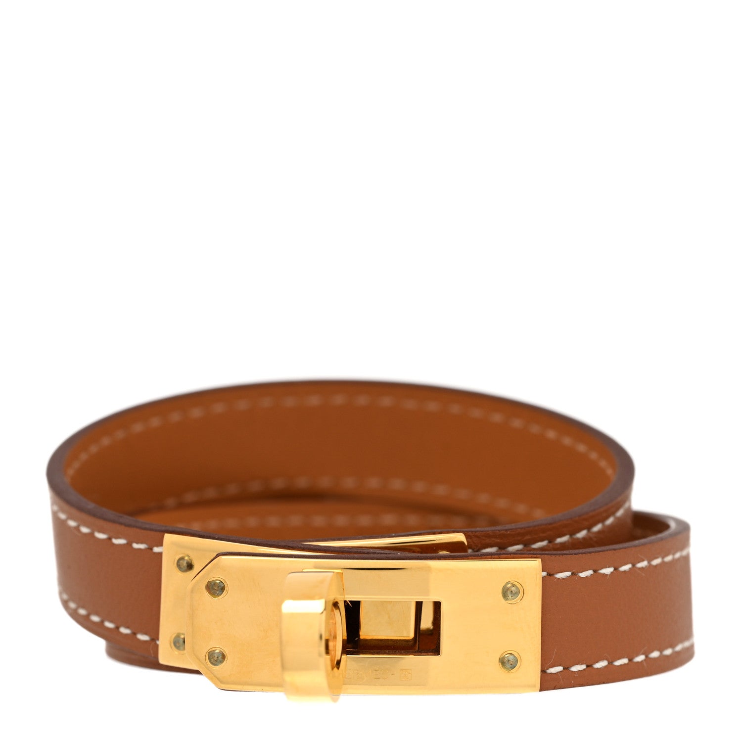 Hermes Swift Kelly Double Tour Bracelet Gold 1 of 6
