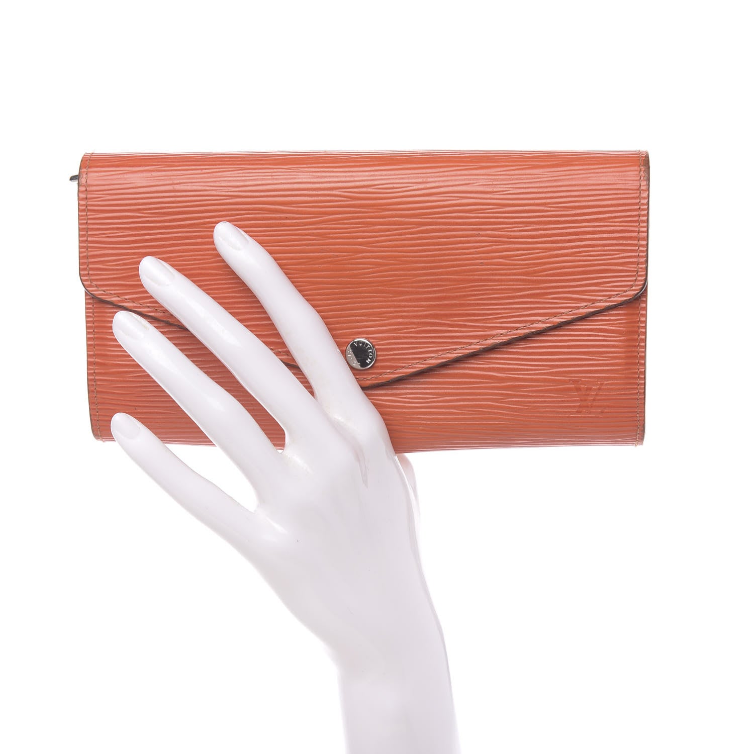 Louis Vuitton Epi Sarah Wallet NM Piment 2 of 7