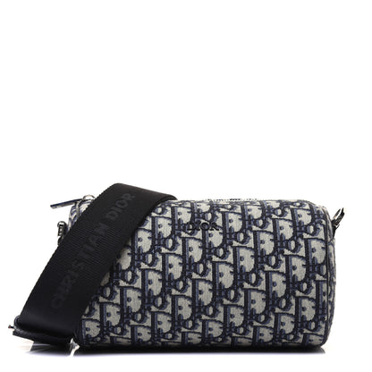 Christian Dior Oblique Roller Messenger Bag Blue 1 of 16