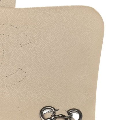 Chanel Caviar Quilted Large Now and Forever Flap Ivory 14 of 15