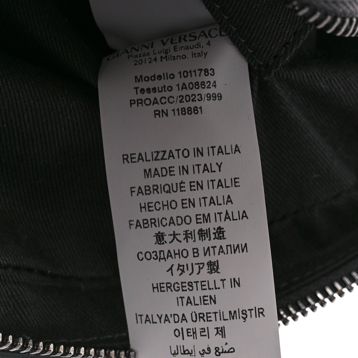 Versace Metallic Calfksin Virtus Small Bowling Bag Grey 8 of 11