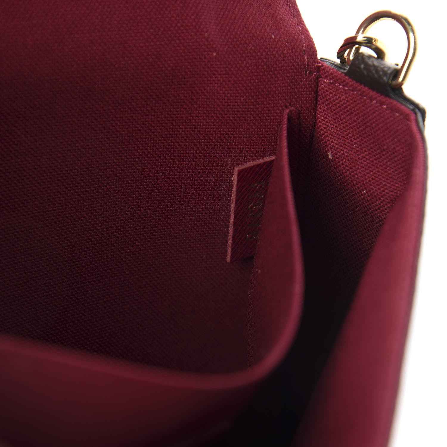 Louis Vuitton Monogram Pochette Felicie Chain Wallet Fuchsia 9 of 10