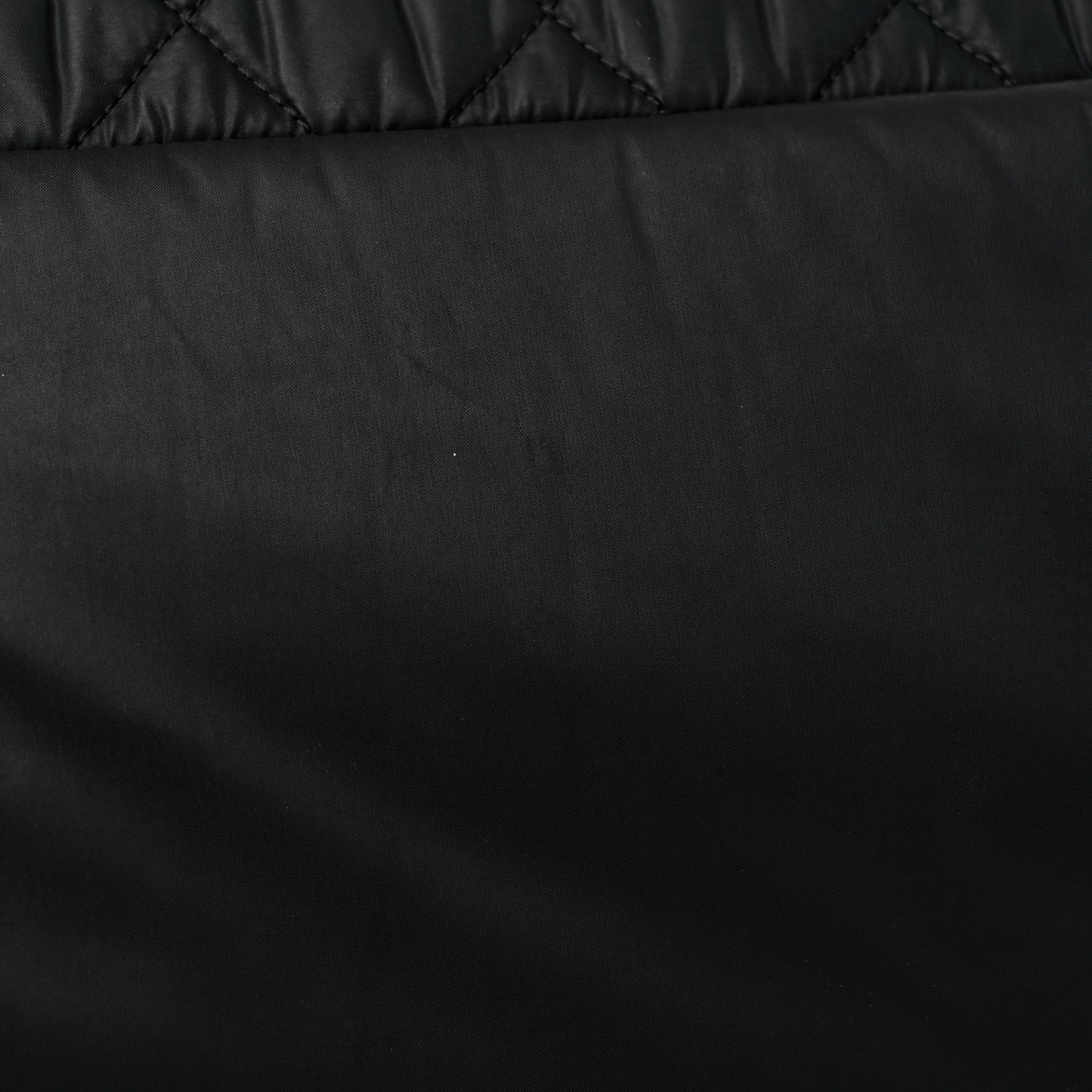 Nylon Quilted Large Coco Cocoon Tote Black