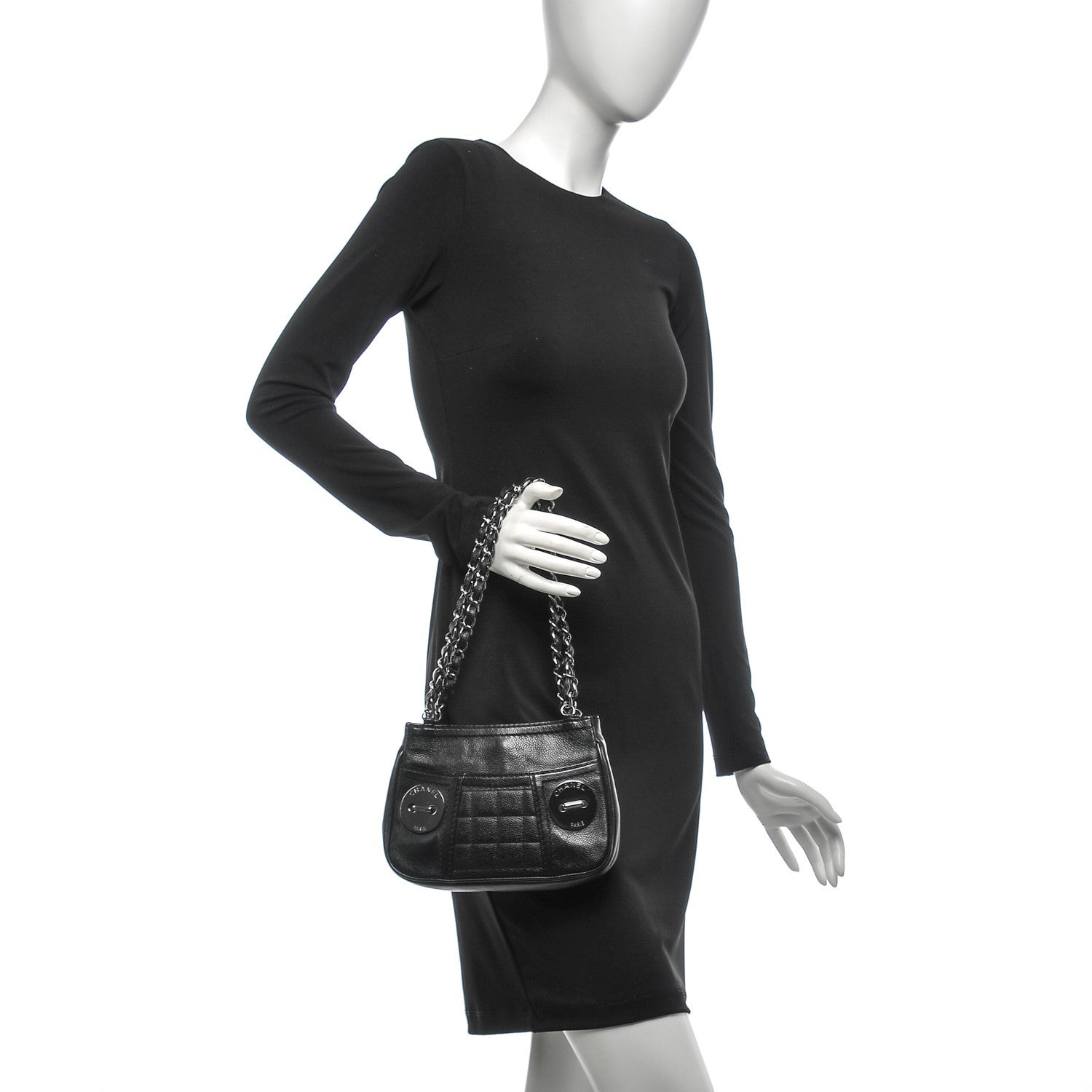 Chanel Caviar Square Quilted Shoulder Bag 2 of 7