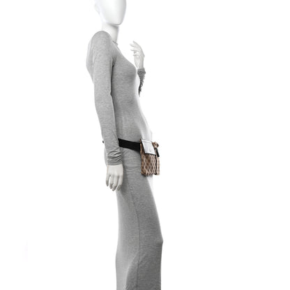 Gucci GG Monogram Double Pocket Belt Bag Dark Brown 2 of 13