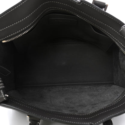 Saint Laurent Calfskin Top Stitch Baby Cabas Monogram Grey 4 of 4