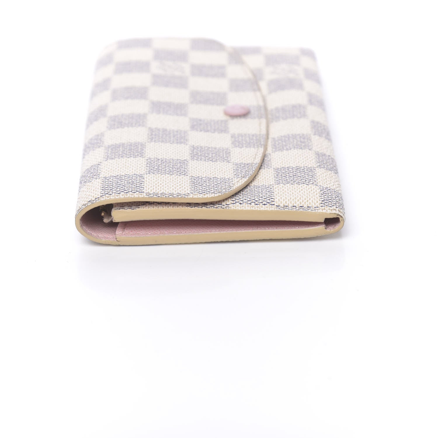 Louis Vuitton Damier Azur Emilie Wallet Rose Ballerine 8 of 11