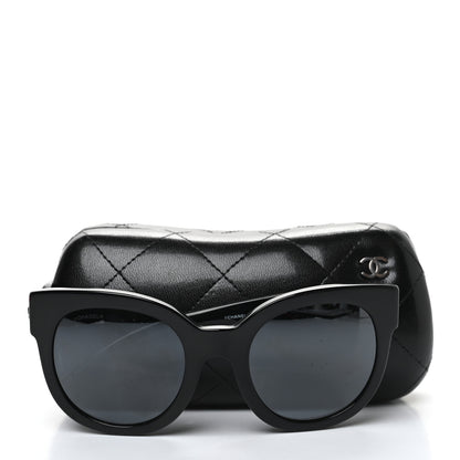 Chanel Acetate Butterfly Signature CC Sunglasses 5358 Black 8 of 8