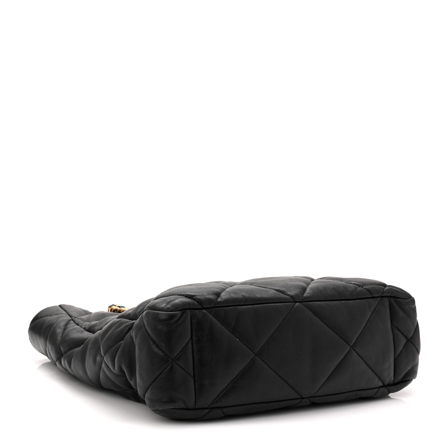 Chanel Lambskin Quilted Chanel 19 Shopping Bag Black 4 of 10