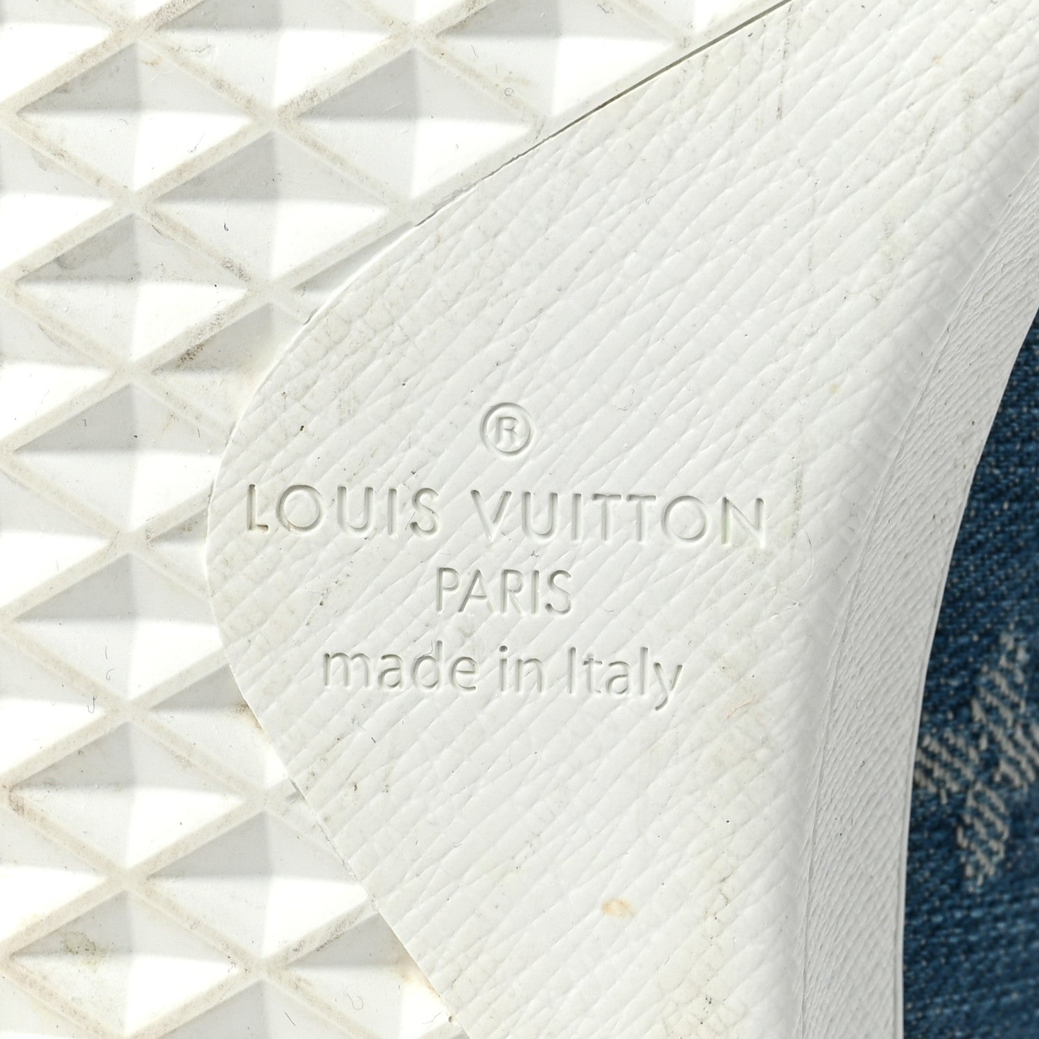 Louis Vuitton Denim Monogram Luxembourg Sneaker 8.5 Bleu Jeans 7 of 8