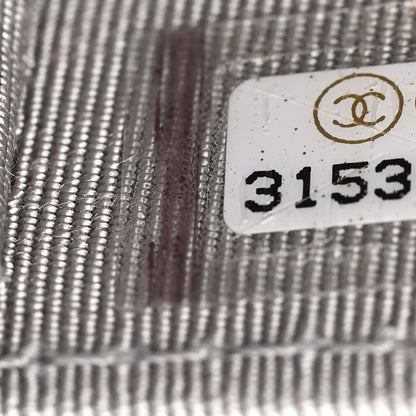 Chanel Lambskin Quilted Zip Around Coin Purse Wallet Grey 7 of 7