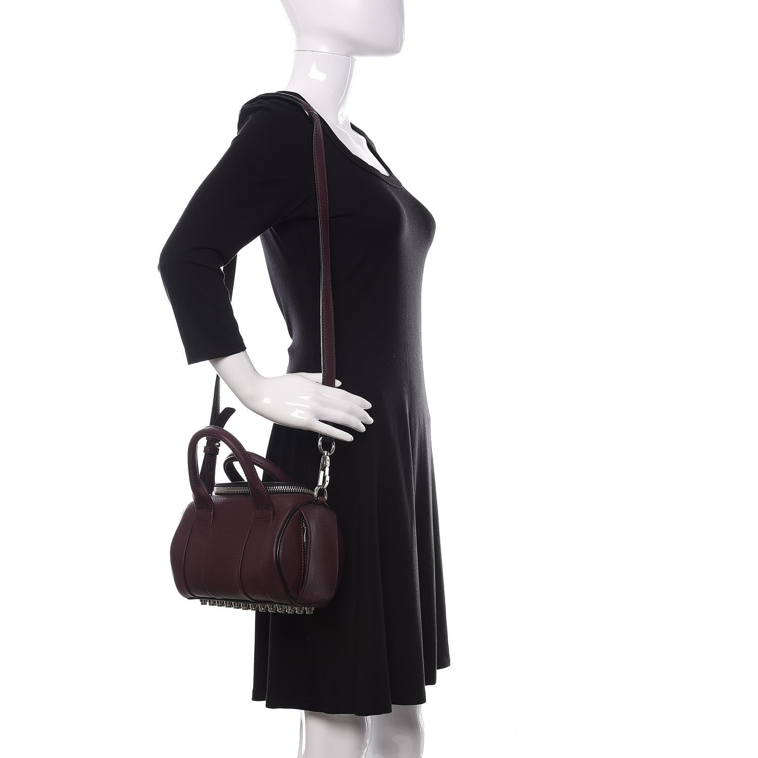 Alexander Wang Pebbled Calfskin Mini Rockie Oxblood 2 of 9