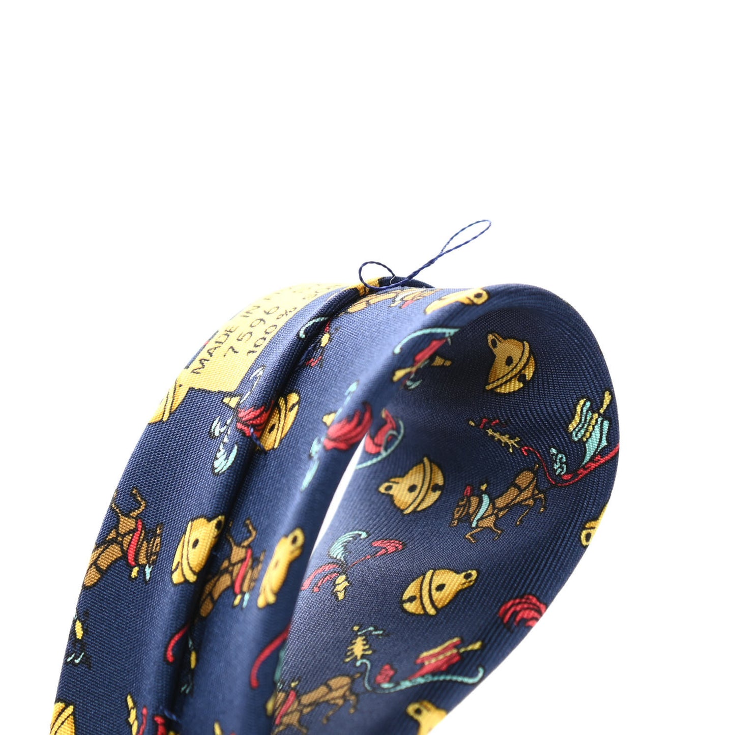 Silk Printed Mens Neck Tie Bleu