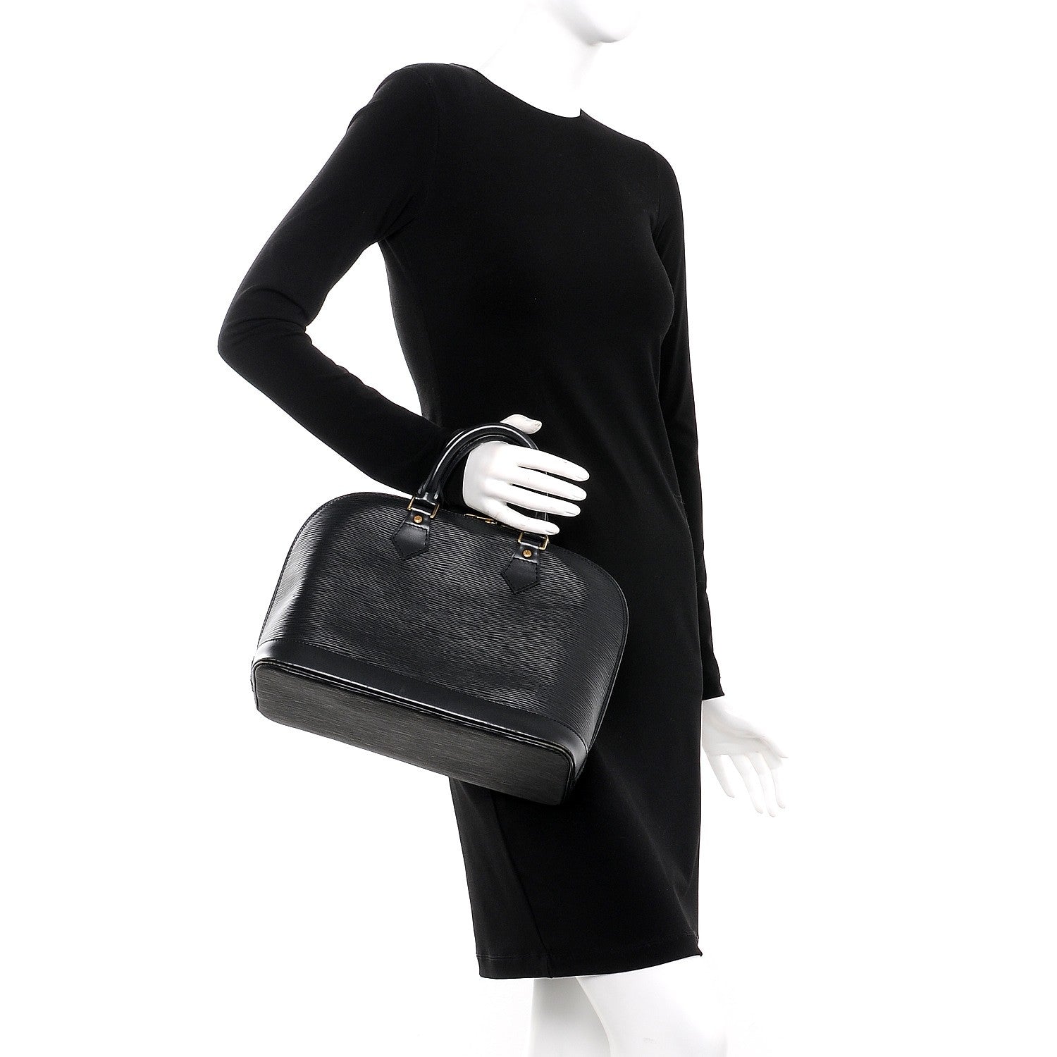 Louis Vuitton Epi Alma PM Black 2 of 13