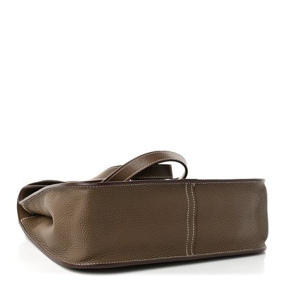 Hermes Taurillon Clemence Halzan 31 Etoupe 4 of 10