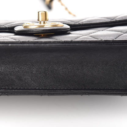 Chanel Lambskin Quilted Small Chic Pearls Flap Black 12 of 15