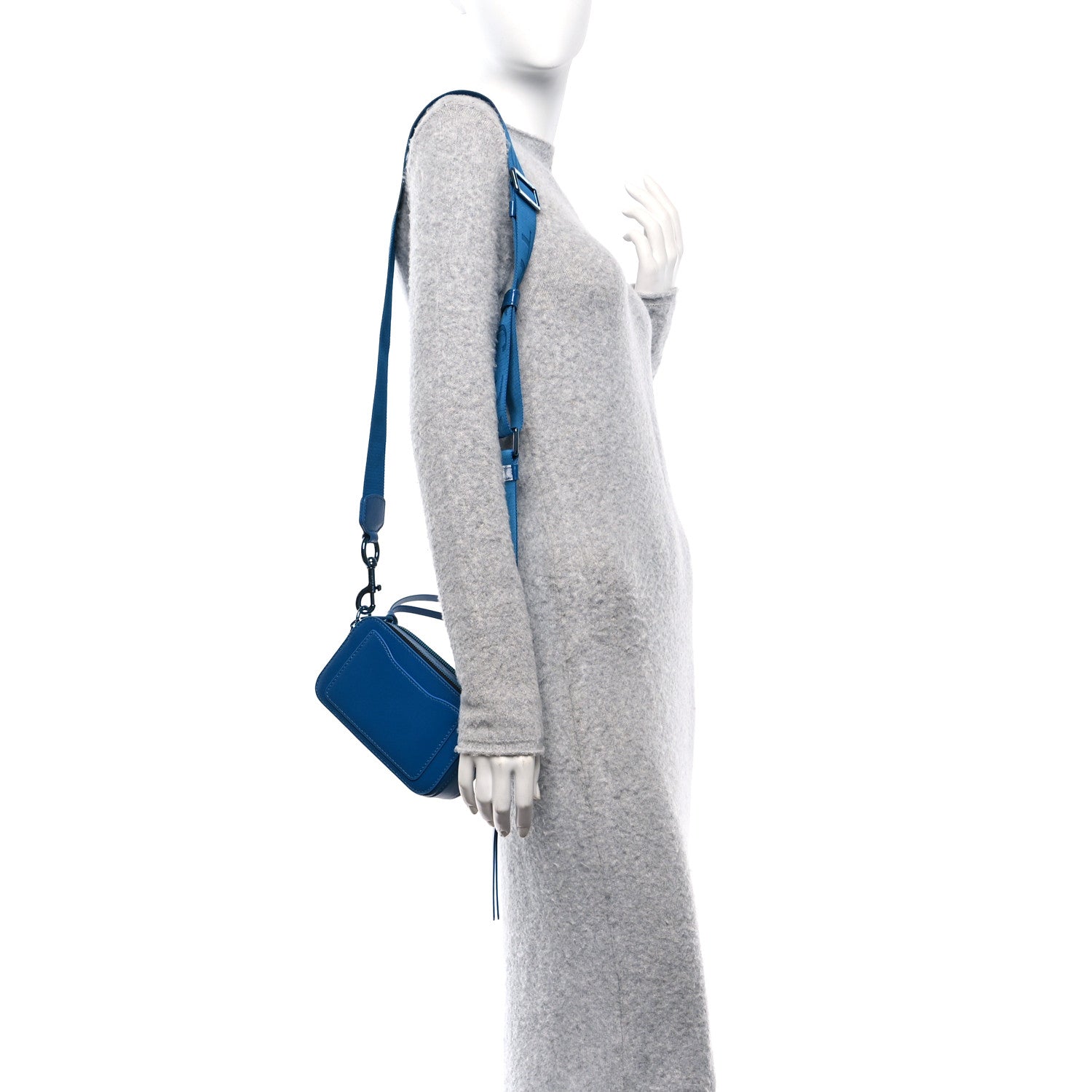 Marc Jacobs Saffiano Small Snapshot Camera Bag Hudson River 2 of 10