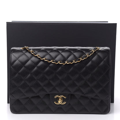 Chanel Caviar Quilted Maxi Double Flap Black 11 of 11