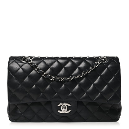Chanel Lambskin Quilted Medium Double Flap Black 1 of 13