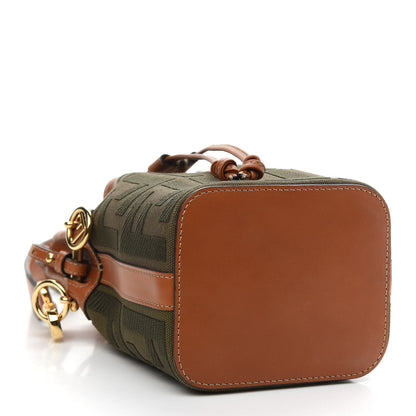 Fendi Canvas Vitello King F is Fendi FF Embroidered Mini Mon Tresor Bucket Bag Amazzonia Cuoio 4 of 10