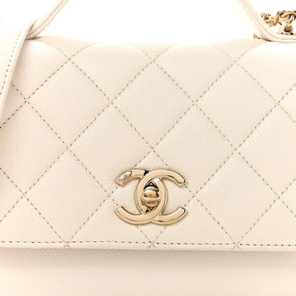 Chanel Caviar Quilted Small Business Affinity Flap White 8 of 13