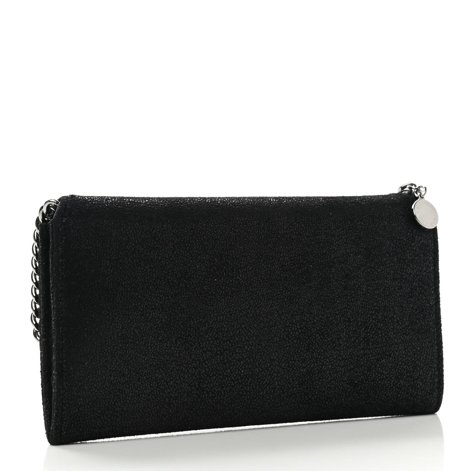Stella McCartney Shaggy Deer Falabella Flap Wallet Black 3 of 7