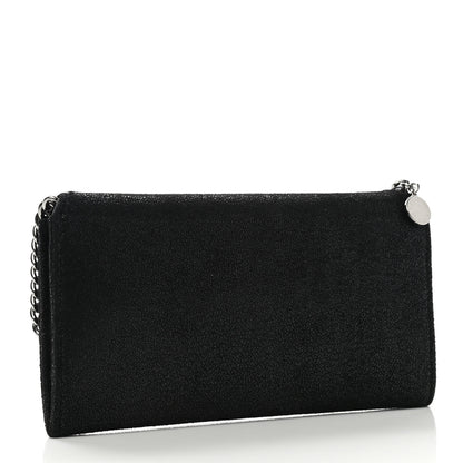 Stella McCartney Shaggy Deer Falabella Flap Wallet Black 3 of 7