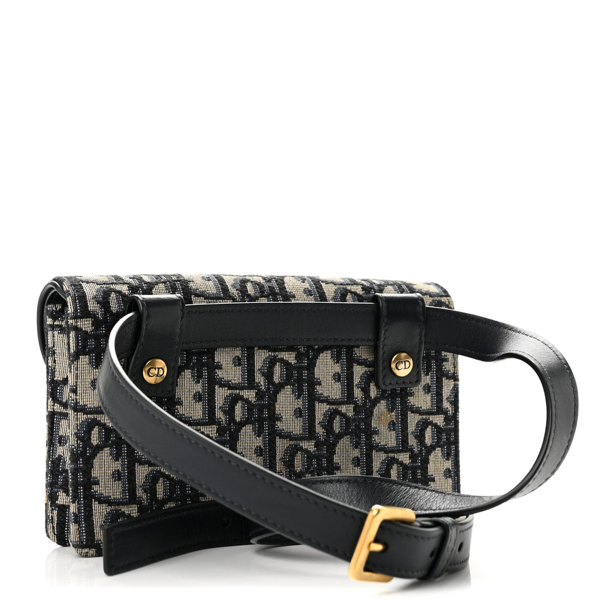 Oblique Saddle Belt Bag Blue