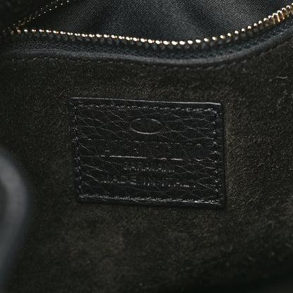 Valentino Garavani Grained Calfskin Rockstud Bucket Bag Black 6 of 8