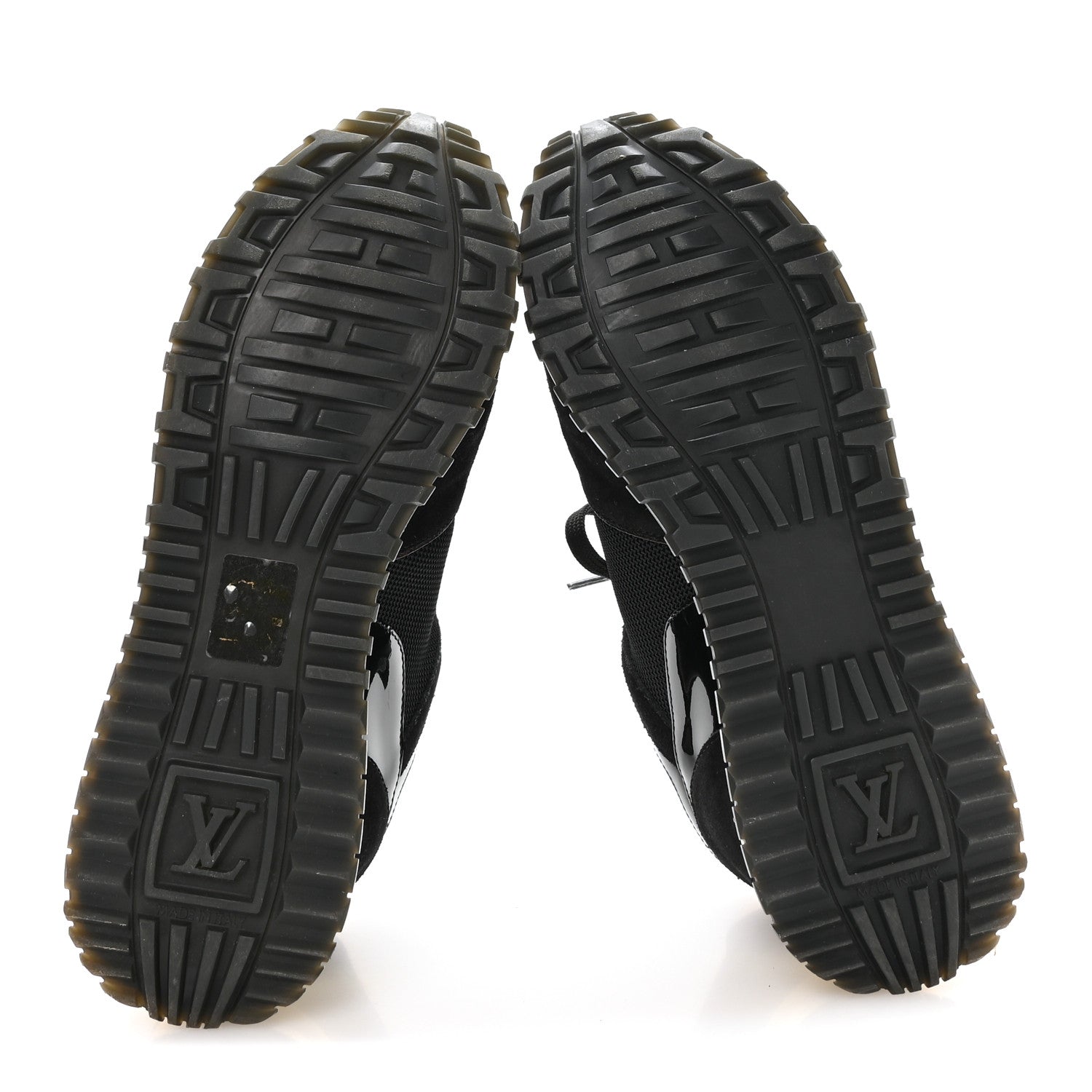 Louis Vuitton Suede Monogram Run Away Sneakers 38 Black 6 of 8