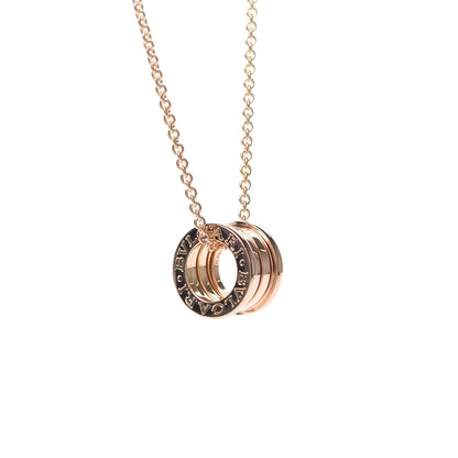 Bulgari 18K Rose Gold B.Zero1 Pendant Necklace 4 of 8