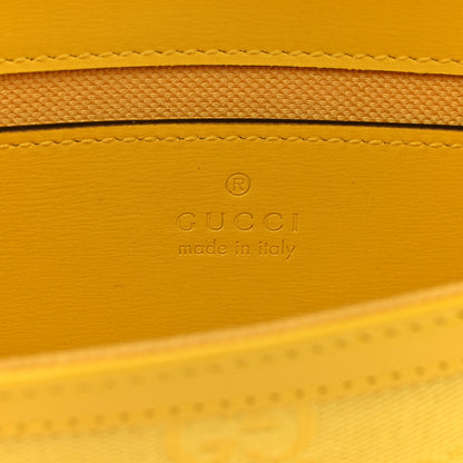 Gucci GG Monogram Scratch Lux Calfskin Mini Luce Shoulder Bag Yellow 6 of 11
